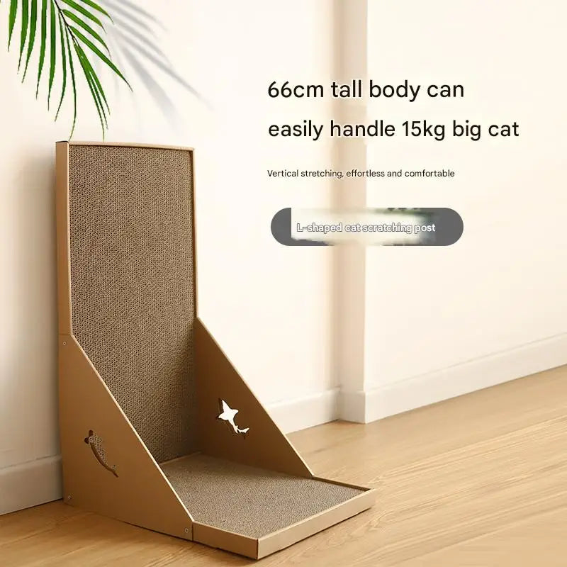 Cat Scratching Post L-shaped Cat scratch Board Wear-resistant Cat Scrapers Furniture Training Grinding Claw Toys Cat Scratcher