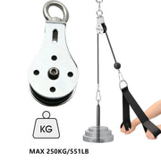 Fitness Loading Lifting Pulley Training Stainless Steel Mute Strength Trainer Heavy Bearing Workout Equipment Home Gym