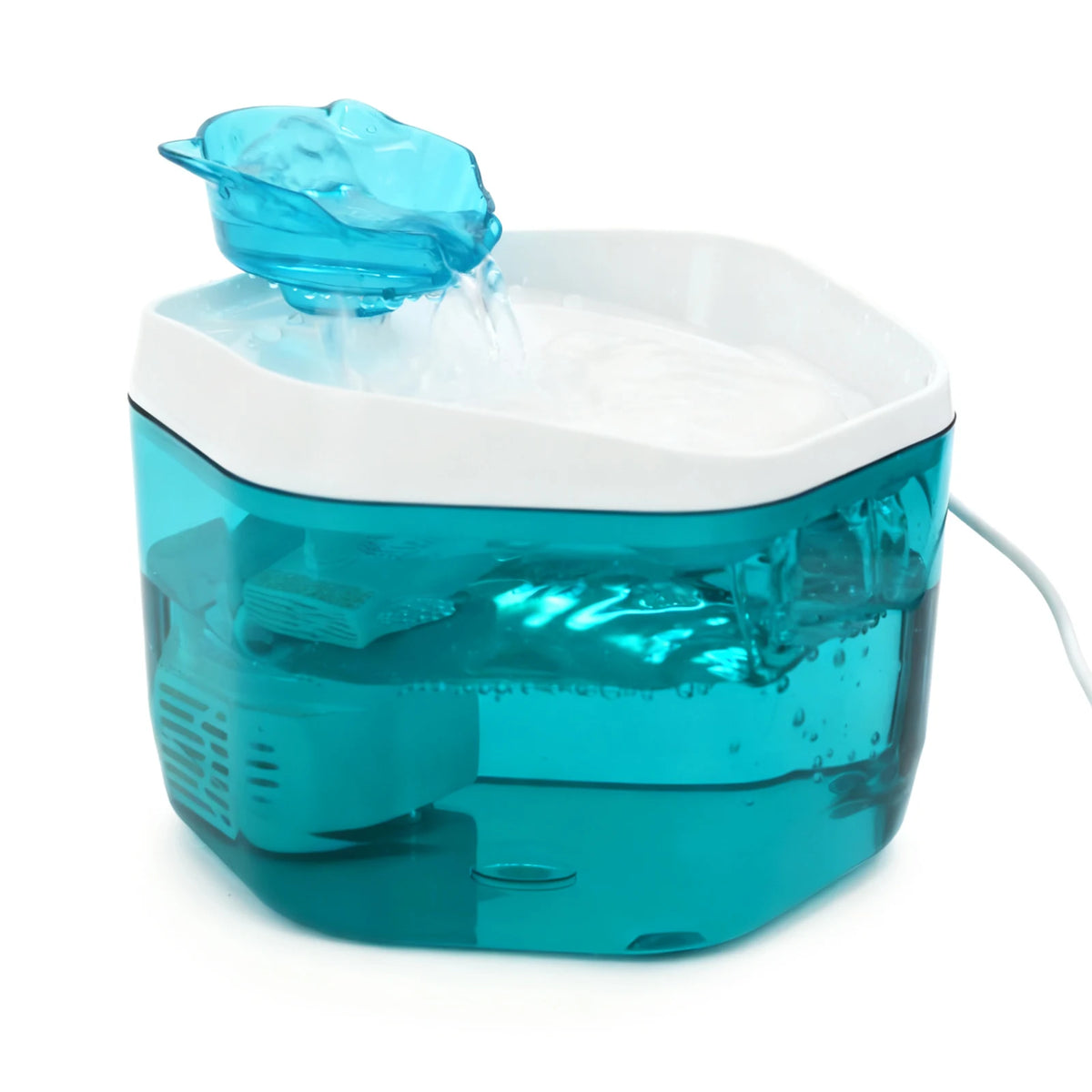 Cat Fountain 1.2L/42.23fl oz Cat Water Dispenser Pet Drinking Fountain, USB Powered - Suitable for Cats/Small to Medium Dogs