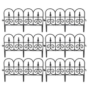 Garden Border Edging Fence 6pcs Garden Fence Panels Flexible Detachable Tree Fence Weatherproof Splicing Fence Landscape Path