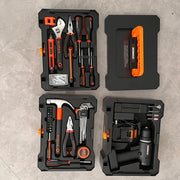 Household Toolbox Set Multi-functional Hand Tool Sets Portable Hardware Woodworking Electrician Toolkit Vehicle Repair Tools