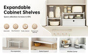 Kitchen Storage Rack under the Sink, Layered Shelf in the Cabinet, Countertop, Extendable Cabinet, Dish Storage Rack for Home Use