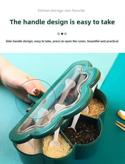 Kitchen 6-in-1 Seasoning Box Set Pepper Sugar Bowl Salt Spices Stirring Storage Jars Gadget Accessories Condiment Container Jar