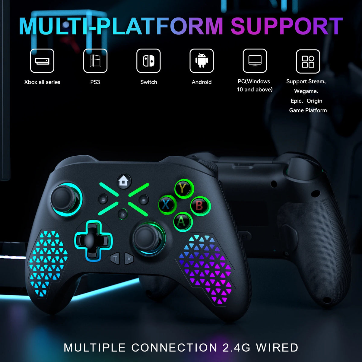 Wireless Gaming Controller For Xbox One ,Xbox Seris S ,X Console Window 7 8 10 pc With Dual Vibra/Six Axis Multi Game Joystick