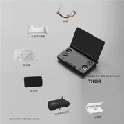 Unique Gaming Accessories Dual Screen Flip Up Handheld Device Protective Case Storage Bag Lanyard Soft Bag for AYN THOR Custom