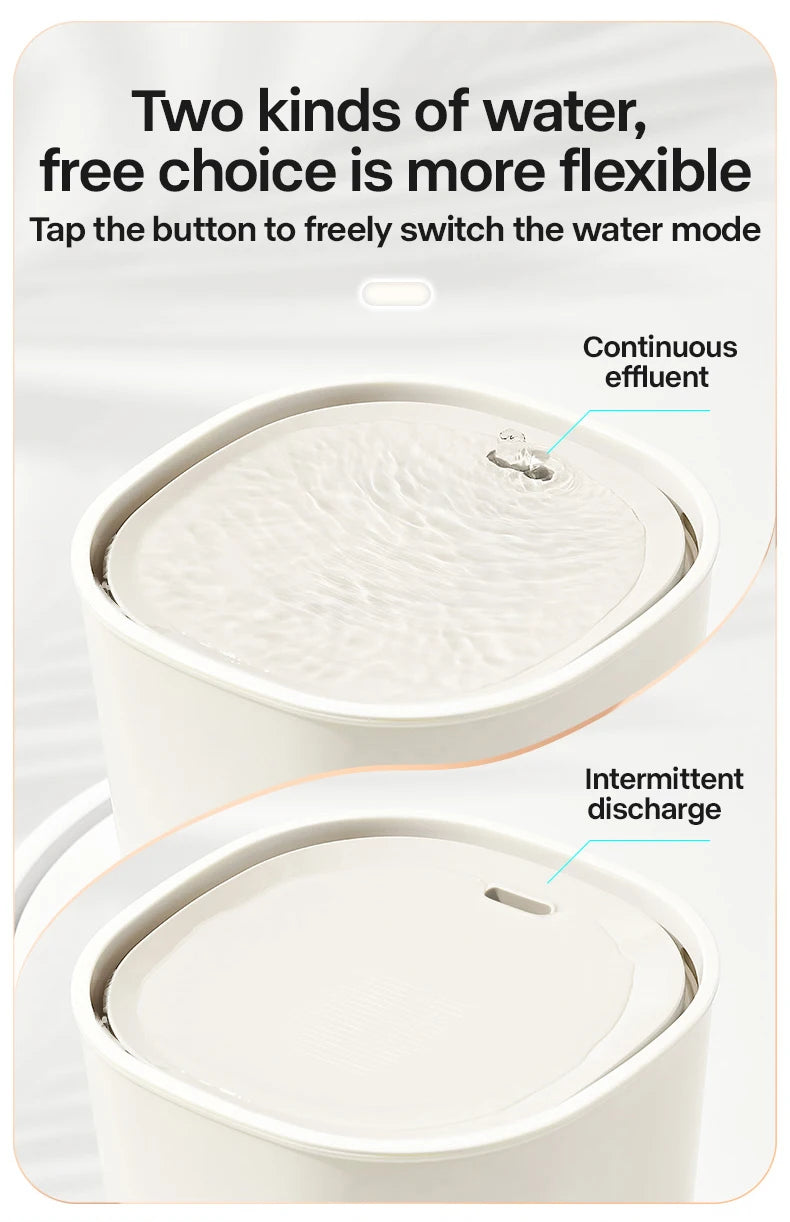 Cat Water Fountain Automatic Pet Water Fountain 1.8L  Cat Water Dispenser with 1 Replacement Filter for Cats and Dogs