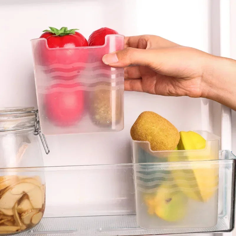 5/1PCS Refrigerator Storage Boxes Food Fresh Organizer Cold Storage Crisper Fruit Spice Food Container Boxes Home Kitchen Box