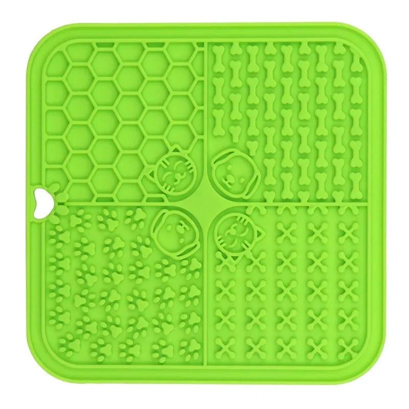 Silicone Dog Supplies: Pet Lick Mat, Slow Food Plate, Bathing Distraction Sucker, Food Training Feeder