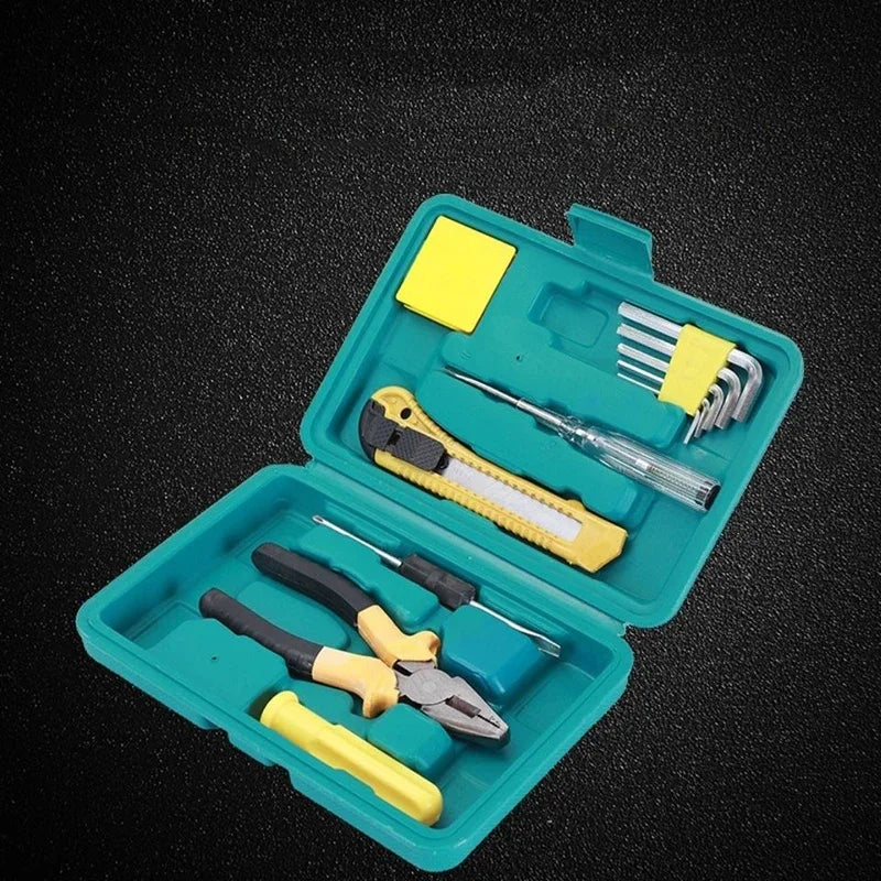 Portable 12 Piece Set Hand Tool Kit Set Household Multifunction Combination Hardware Tools Auto Repair Tools Electrician Tools
