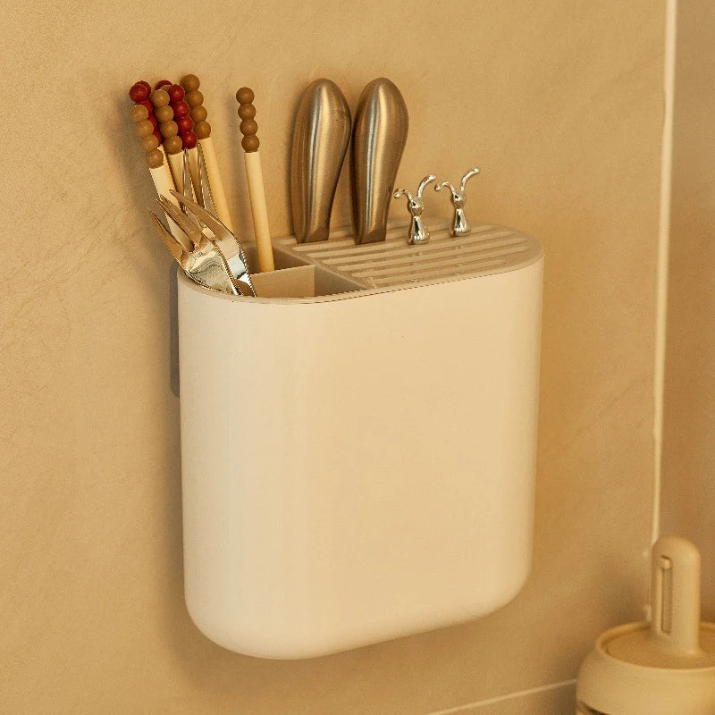 Kitchen Storage Chopsticks Rack Space Saving Tableware Storage Holder Kitchen Chopstick Drain Box Kitchen Knife Storage Rack