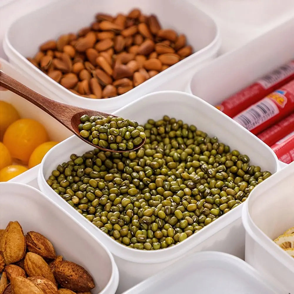Large Capacity Food Storage Box Useful Plastic Moisture-proof Vegetables Food Container Fresh-keeping Fridge Organizer