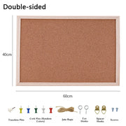 Home Decor DIY Cork Display Panel Soft Decorative Cork Board Wood Hanging Photo Background