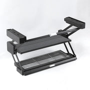 Kitchen Cabinet Lift Basket Storage Rack Condiment Dishes Pull-down Folding Kitchen Creative Home Organizer Holders Accessories