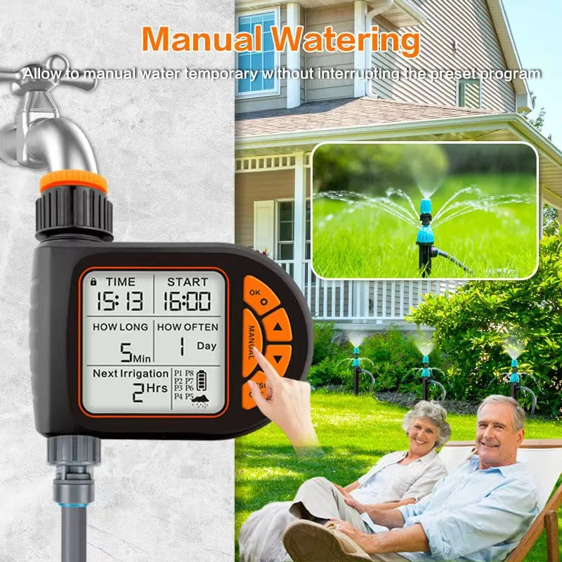 Intelligent Timing Gardening Automatic Garden Waterer, Garden Balcony Farm Sprinkler Timer Outdoor Irrigation Controller