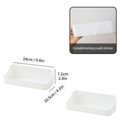 Kitchen Organizer Large Capacity Spice Jar Storage Holder Multifunctional Self-adhesive Wall Mounted Plastic Storage Rack