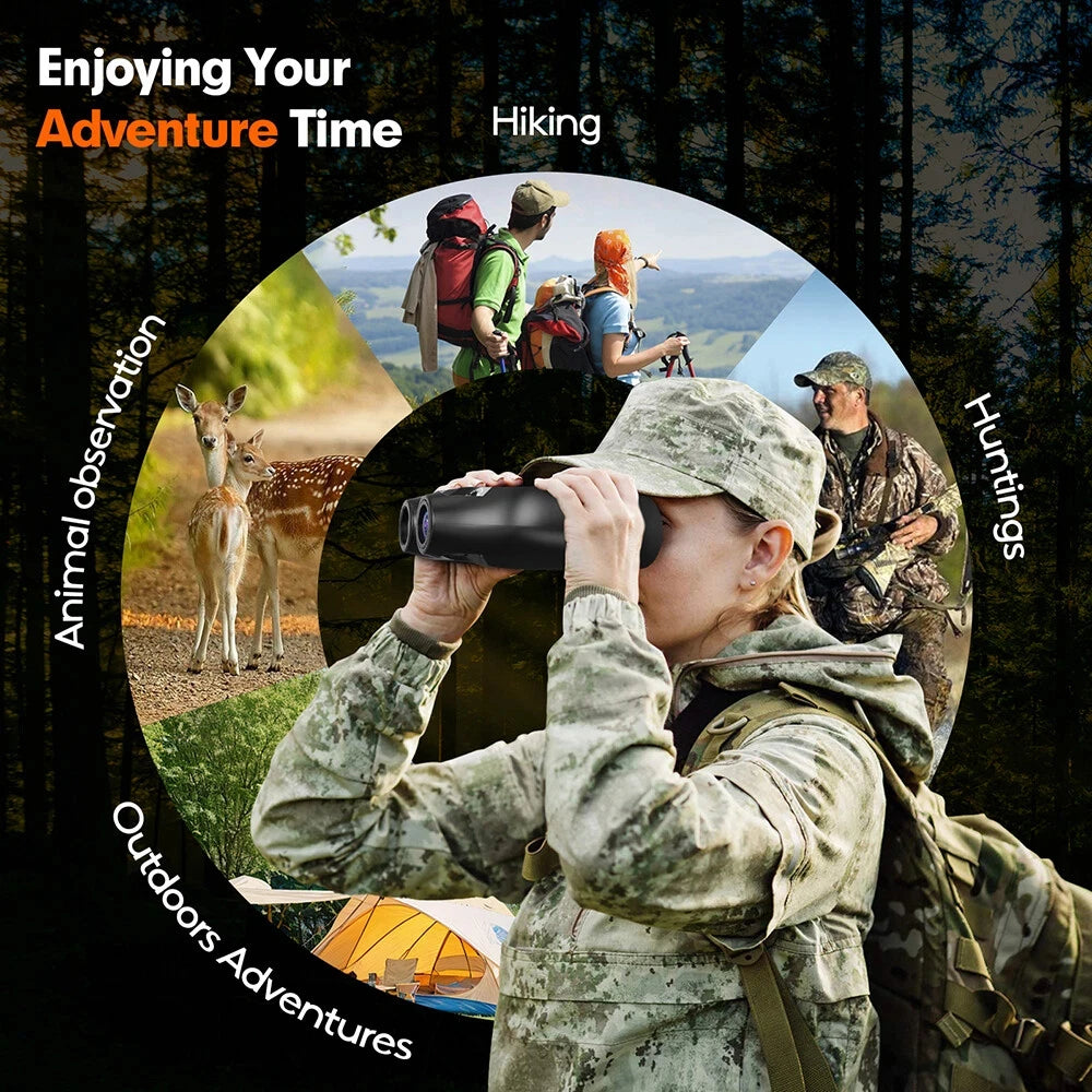 GTMEDIA N4 Night Vision Binoculars Infrared Night-Visions Device 1080P 5X Digital Zoom Head Mount Goggles Day/Night Use Outdoor