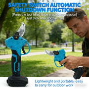 30mm Cordless Brushless Electric Pruning Shears Tree Bonsai Trimming Tool Branch Cutting Electric Tool For Makita 18V Battery