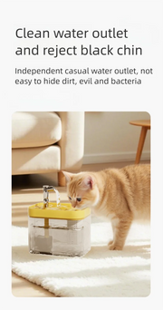 Cat Water Bowl Automatic Pet Fountain Cat Water Fountain Pet Water Dispenser Automatic Drinking Dispenser for Small Medium Pets
