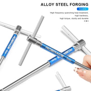 T-Handle Bicycle Hex Key Wrench Set 2-10mm CRV Steel Allen Key Bike Repair Tool for MTB Road Bike Maintenance Kit