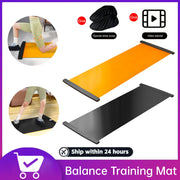 Yoga Practice Mat Pilates Sport Fitness Sliding Mat w/ Anti-Slip Layer Low-Impact Exercise Mat For Balance Training Core Workout