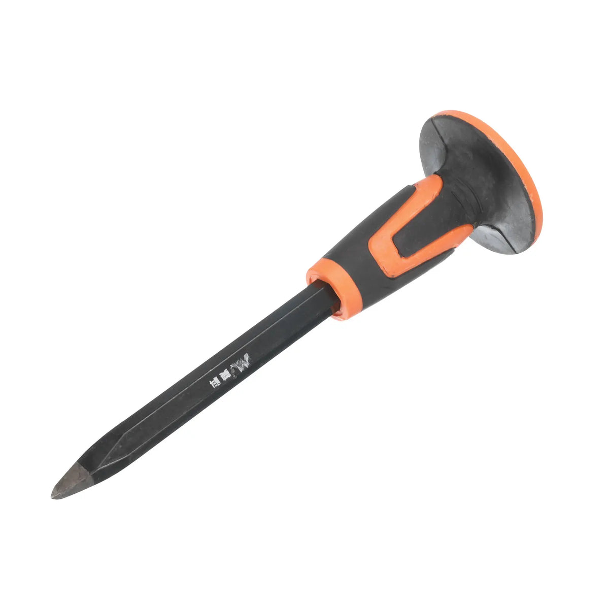 Masonry Chisel 9.8" 11.8" Pointed Head Rock 9.7" 11.4" Flat Head Rock Concrete Mortar Stone Brick Chisel with Hand Guard