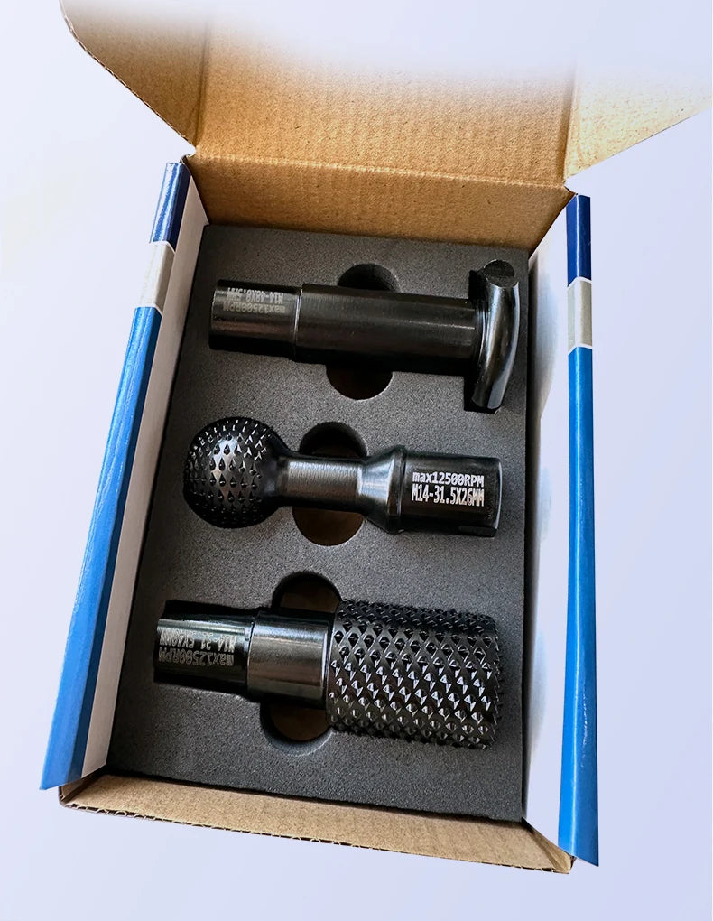 Woodworking Carving and Polishing Set Tools 10/14mm Power Carving Attachment for Angle Grinder Wooden Groove Carving Tool