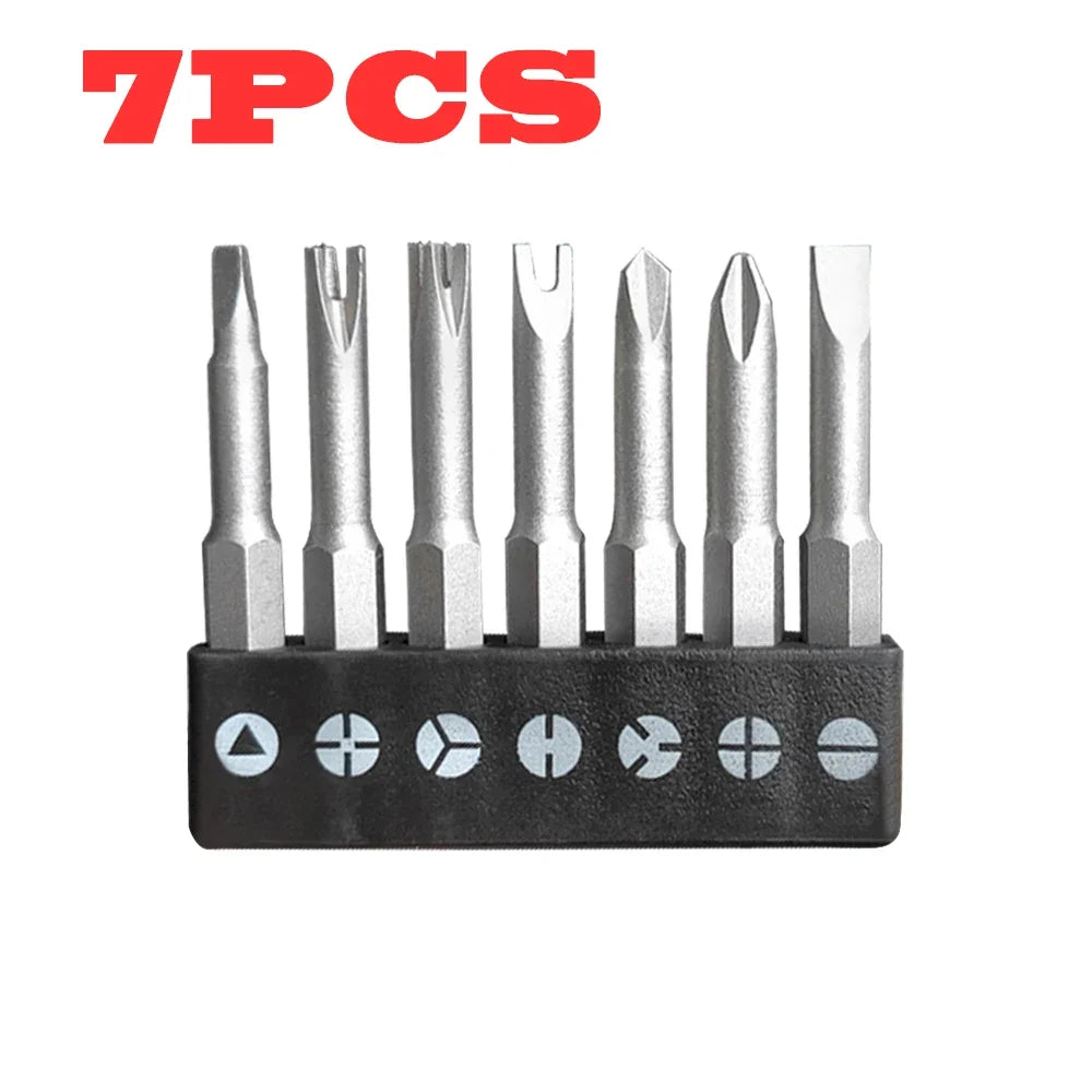 Screwdriver Bit Tool Kit Special-shaped Screwdriver Set 50mm U-shaped Y-Type Triangle Inner Cross Three Points