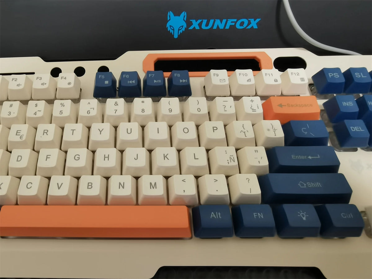 Gaming Keyboard Spanish Russian Arabic Keyboard 100% Layout RGB Backlight Gamer Keyboard Volume Knob Wired K90 104 Keys Hand Sup