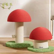 Cat Scratching Post Mushroom-shaped Modern Tower Tall Scratching Post for Cats for Kitten Exercise Mental Stimulation Physical