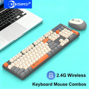 2.4G Wireless Keyboard and Mouse Set Gaming Wireless Keyboard Mouse Combo Wireless Mouse for Laptop Desktop PC Accessories