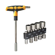 Screwdriver Set with T-shape Cross and Straight Slot Hexagon and Plum-shaped Heads for DIY Lovers Maintenance