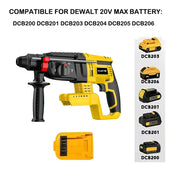 VILASTING 26MM Brushless Electric Hammer Drill Multifunctional Rotary Cordless Power Tools For Makita/Dewalt 18V Battery Pin