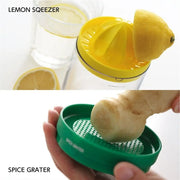 Plastic 8 in 1 Kitchen Tool Ginger Grater Squeezer Vegetable Cutter Opener Fruit Slicer Bottle-Shaped Kitchen Gadget Set Kitchen