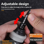 Ratchet Screwdriver Set Short Shaped Radish Head High Hardness Labor-saving Multi-functional Dual-purpose