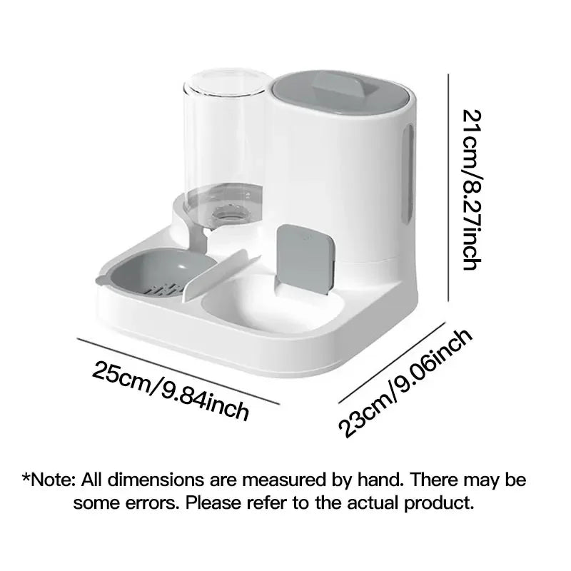 Feeder - Dual-purpose Drinking and Feeding Unit - Convenient, Simple, Large Capacity -Suitable for Small and Medium Dogs and cat