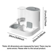 Feeder - Dual-purpose Drinking and Feeding Unit - Convenient, Simple, Large Capacity -Suitable for Small and Medium Dogs and cat