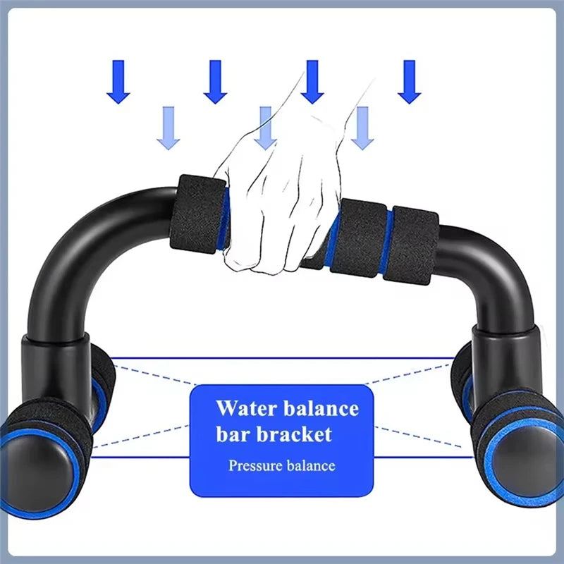 1Pair Portable Muscle Training Fitness Equipment Anti Skid Foam Handle Push Up Support Comfortable Household Fitness Equipment