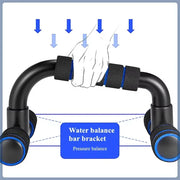 1Pair Portable Muscle Training Fitness Equipment Anti Skid Foam Handle Push Up Support Comfortable Household Fitness Equipment