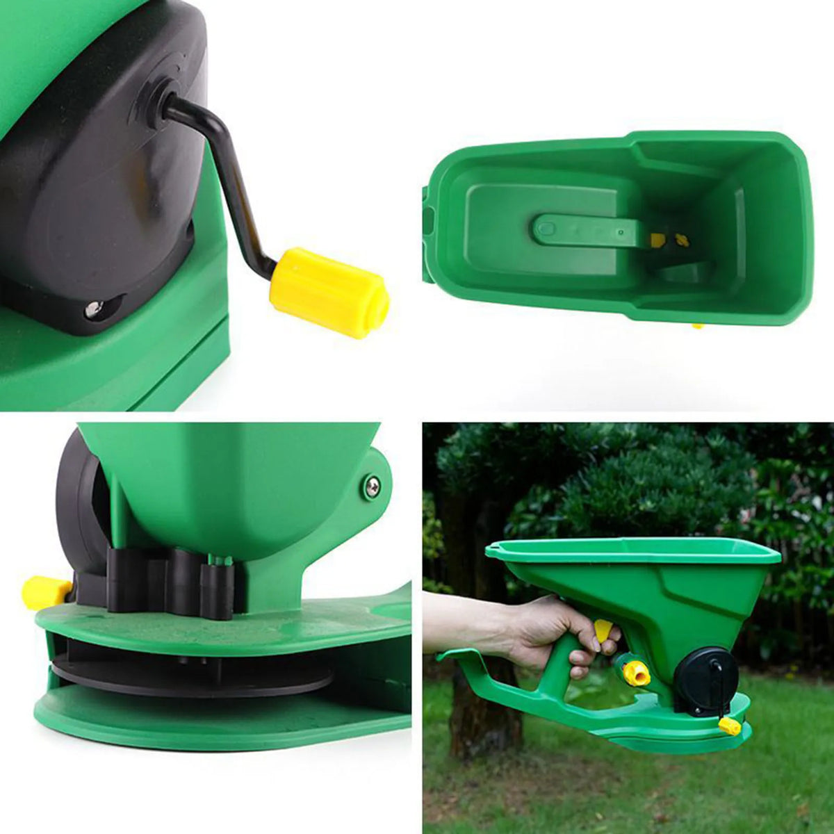 Handheld Seed Spreader Reusable Hand Tool Ease of Holding 1.5L Portable Planter Tool  Adjustable Garden Tool Spreaders for Lawns