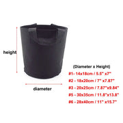 2/3/6 Tall Gallon garden pots planters grow bags nursery plant pots fabric vegetable for jardim nursery growing supplies tools D