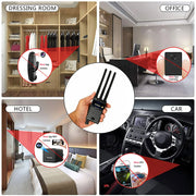 Professional Anti-Spy Detector Wireless RF Signal Finder WiFi GSM Bug Spy-Camera Eavesdropping GPS Tracker Signal Devices Detect