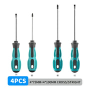 Multipurpose Handle Screwdrivers Set With Magnetic Insulated Security Repair Hand Tools Cross/Straight Type Mini Screw Driver