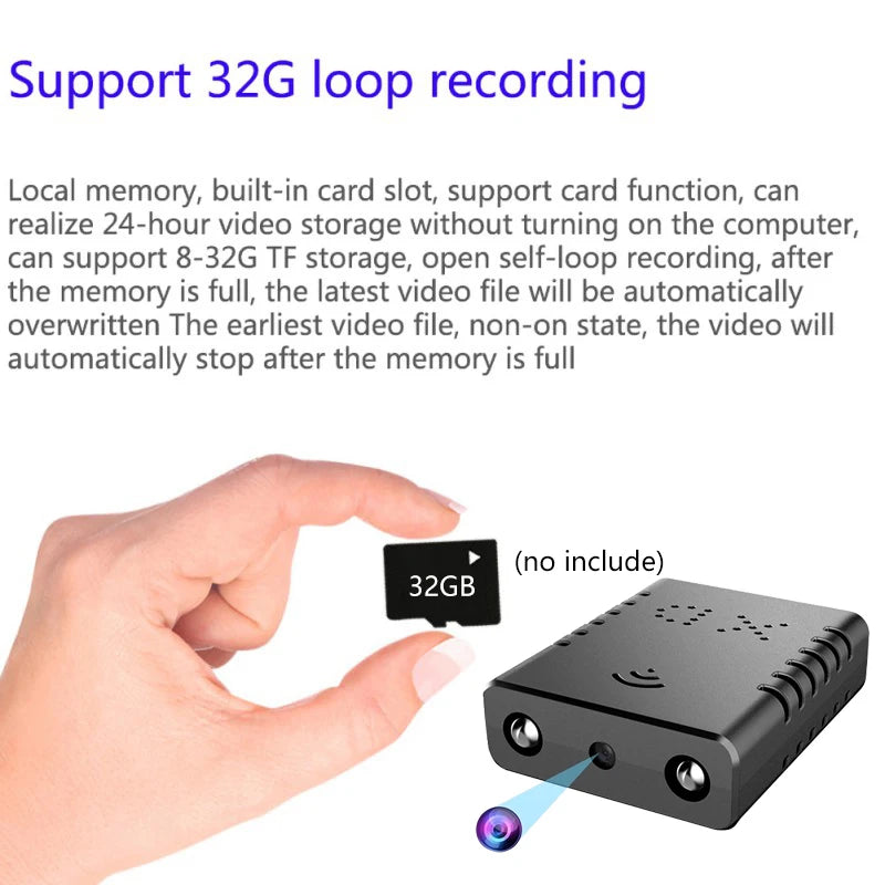 Full HD 1080p Mini Secret Camera XD Night Vision Camera IR-CUT Home Security Camera HD Video Recorder