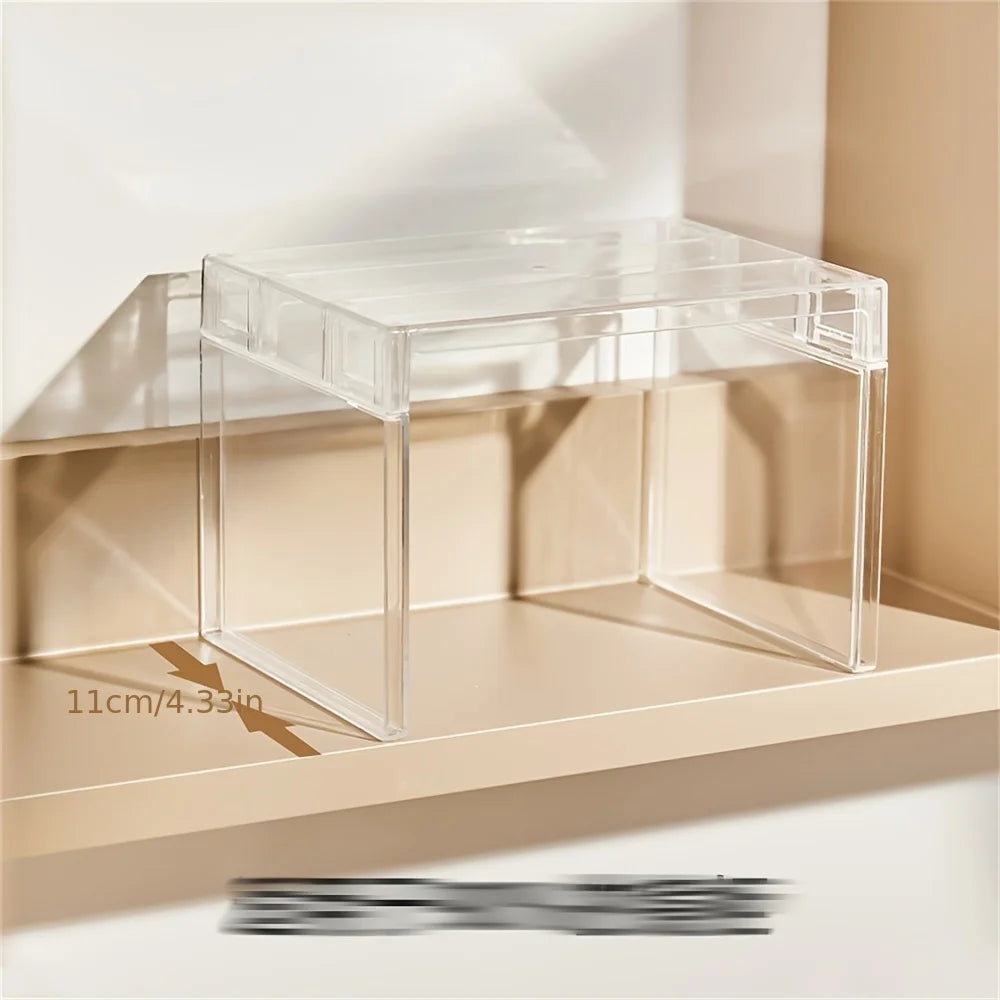 1 layered shelf, refrigerator storage shelf, kitchen storage shelf, toy figurine storage shelf, cosmetics layered storage shelf