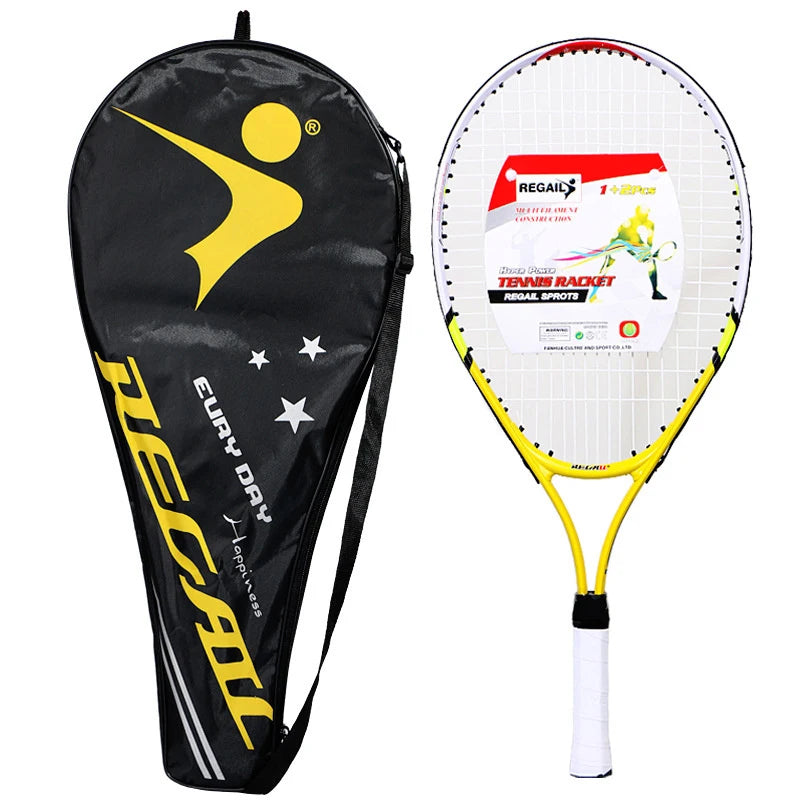 Special Tennis Racket For Teenagers 23 Inch Aluminum Alloy Tennis Racket Strong Nylon Wire For Children's Training
