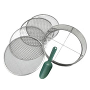 Garden Soil Sifter With 4 Mesh ScreensStainless Steel Rock Sifter Filter Mesh Flower Plant Nursery Soil Sifter For Soil Stone