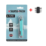SWISS TECH 11 in 1 Mini Multitool Multi-function Tools with Scissors Screwdriver EDC Outdoor Survival Hand Tool