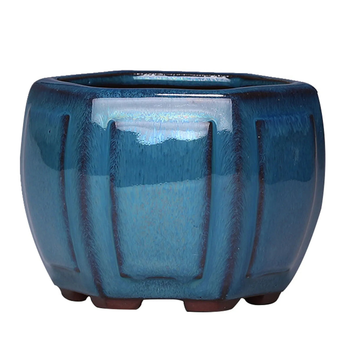 Ceramic Garden Planter Pots Ceramic Plant Pots with Drainage Holes Design for Balcony Living Room Bedroom