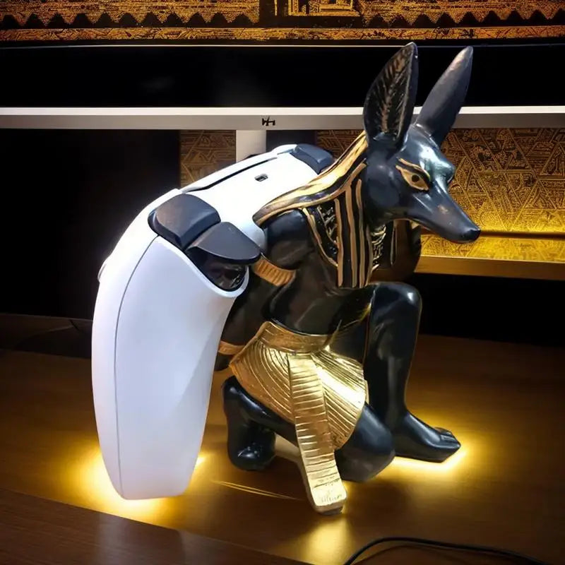 Creative Game Controller Stand for PS4/PS5Switch AnubisDog God Cool Desktop Display Stand Game Handle Bracket Accessories