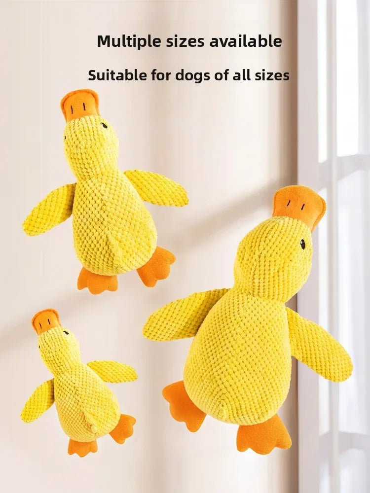 Things For Dogs Dogs Accessories Dog Supplies Plush Calming Duck Squeaky Toy Durable Puppy Sleep Companion Luxury Pet Gift